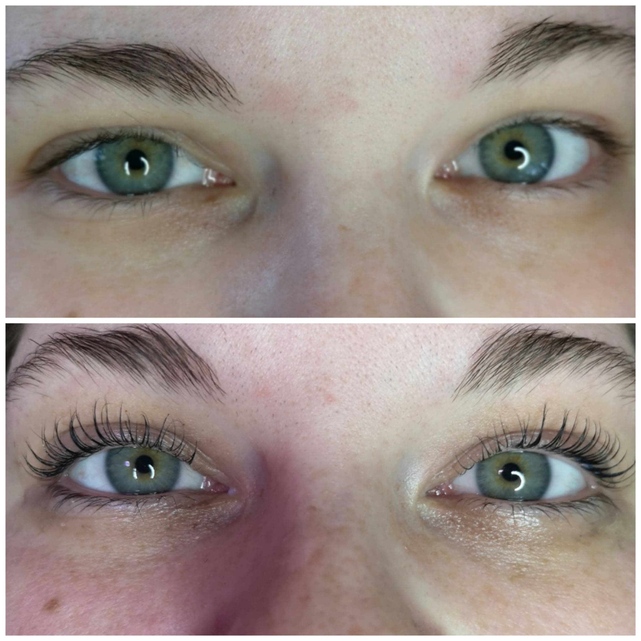 Lashlifting vorher/nachher von Natascha Sedlmair
